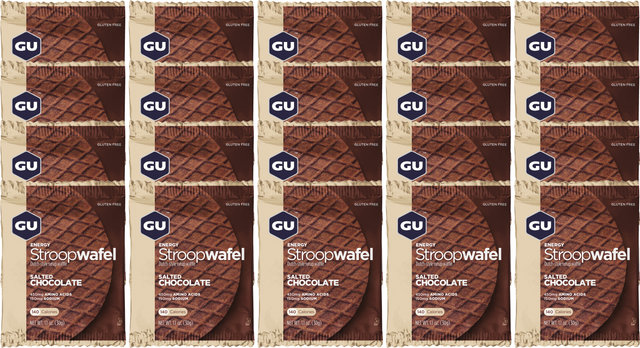 GU Energy Labs Energy Stroopwafel - 20 pieces - salted chocolate