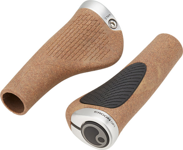 Ergon Puños de manillar GP1 Evo BioKork - brown-black/S