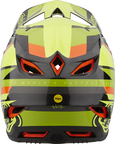 Troy Lee Designs D4 Carbon MIPS Helm - omega black-yellow/57 - 58 cm