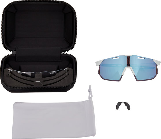 100% Gafas deportivas Hypercraft SQ Hiper - soft tact white/hiper blue multilayer mirror