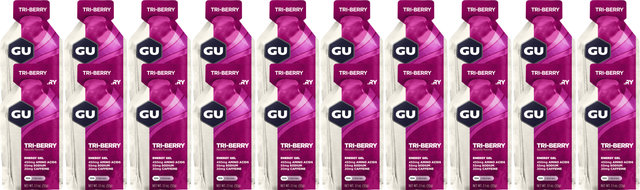 GU Energy Labs Energy Gel - 20 Pack - tri-berry