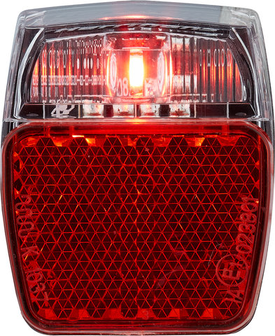 Vortrieb Lampe Arrière Herrmans H-Trace Mini (StVZO) - Emballage d'atelier - rouge-transparent/fixation aux gardes-boue