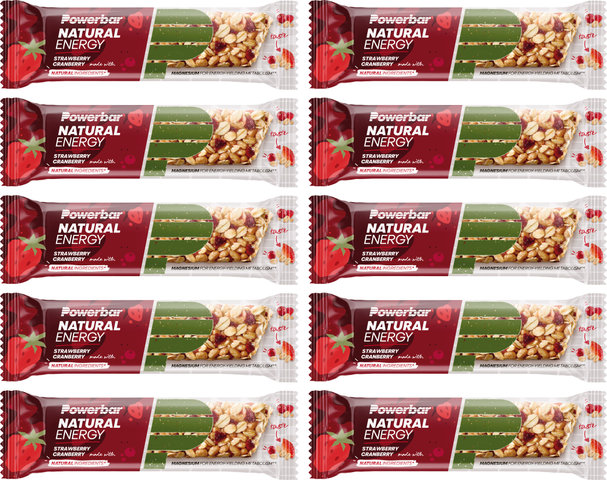 Powerbar Natural Energy Cereal Riegel - 10 Stück - strawberry & cranberry/400 g