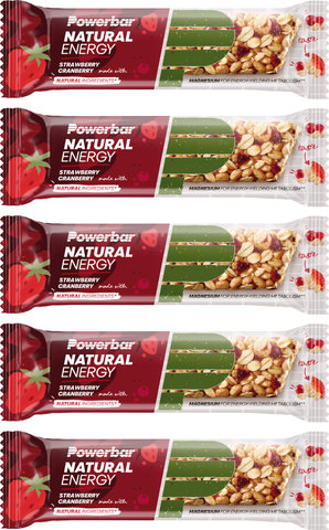 Powerbar Natural Energy Cereal Riegel - 5 Stück - strawberry & cranberry/200 g