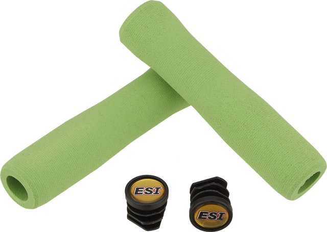 ESI Puños de manillar de silicona FIT XC - green/130 mm