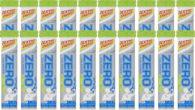 Dextro Energy Effervescent Tablets Zero Calories - 20 Pieces - lime