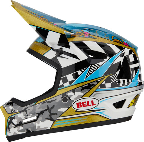 Bell Casque Intégral Sanction 2 DLX MIPS - caiden gloss black-white/55 - 57 cm