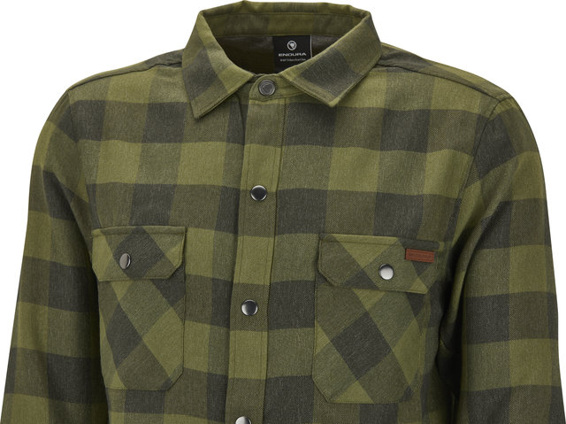 Endura Hummvee Flannel Shirt - bottle green/M