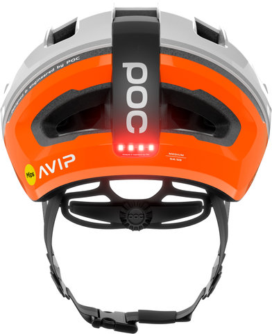 POC Omne Beacon MIPS LED Helmet - fluorescent orange avip-hydrogen white/56 - 61 cm