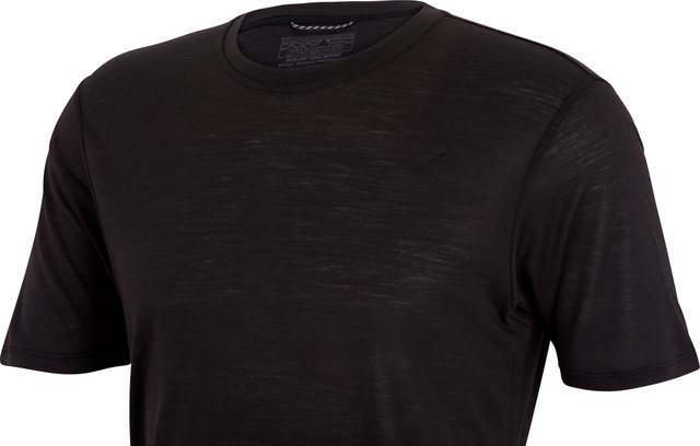 Patagonia Camiseta Capilene Cool Merino S/S Shirt - black/M
