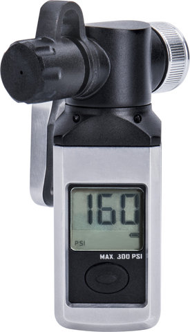 Topeak Shuttle Gauge Digital Luftdruckprüfer - schwarz-silber