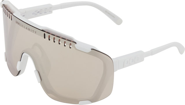 POC Devour Sportbrille Modell 2024 - hydrogen white/clarity trail-partly sunny silver