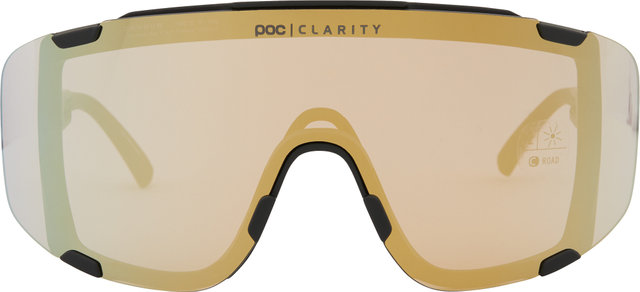 POC Gafas deportivas Devour Modelo 2024 - uranium black/clarity road-partly sunny gold