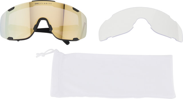 POC Devour Sports Glasses Model 2024 - uranium black/clarity road-partly sunny gold