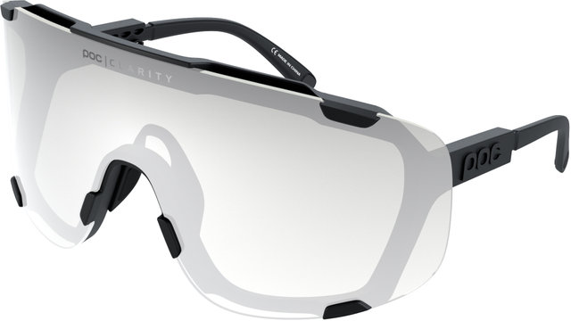 POC Devour Photochromic Sportbrille - uranium black/clarity photochromic-changeable grey