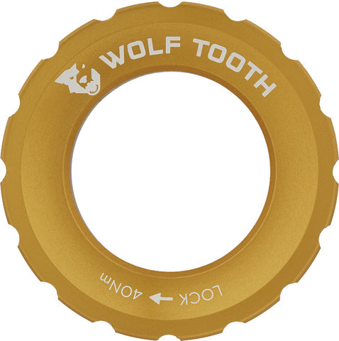 Wolf Tooth Components Center Lock Verschlussring - gold