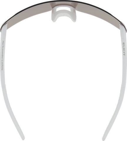 POC Lunettes de Sport Elicit - hydrogen white/clarity road-sunny silver