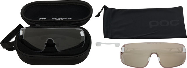 POC Elicit Sports Glasses - hydrogen white/clarity road-sunny silver