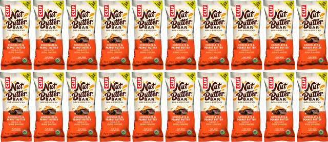 CLIF Bar Nut Butter Bar - 20 Pack - chocolate & peanut butter/1000 g