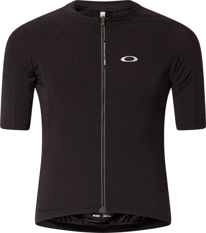 Oakley Trikot Gridskin à Rayures S/S - blackout/M