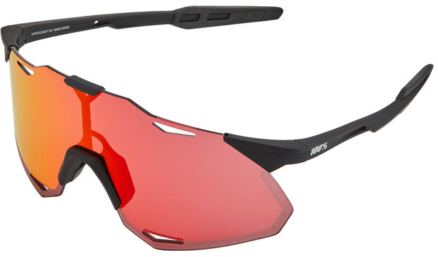 100% Gafas deportivas Hypercraft XS Hiper - soft tact black/hiper red multilayer mirror