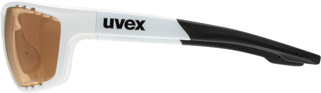 uvex sportstyle 706 CV V colorvision variomatic Sportbrille - white mat/litemirror red