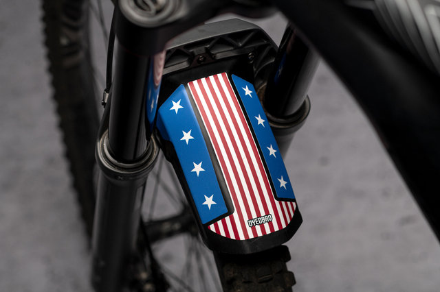 DYEDBRO Decal Kit for RockShox Mudguard - american flag color/universal