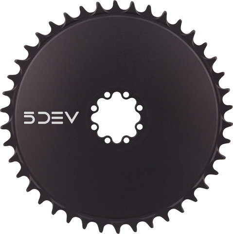 5DEV Plateau Aero Direct-Mount en titane - black/42 dents