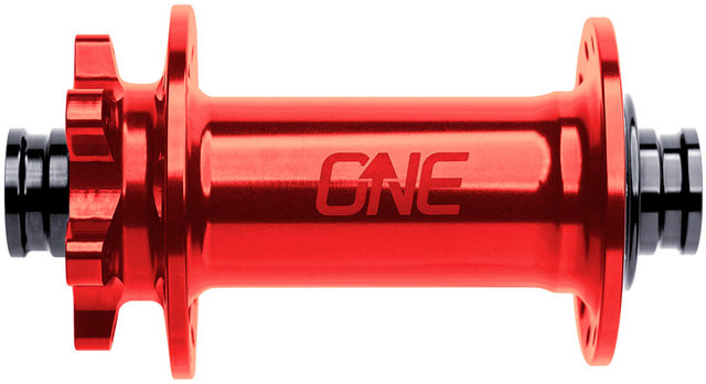 OneUp Components 6-bolt disc Boost Front Hub - red/15 x 110 mm / 32 hole