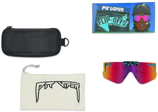 Pit Viper The Flip-Offs Glasses - voltage/pink-purple