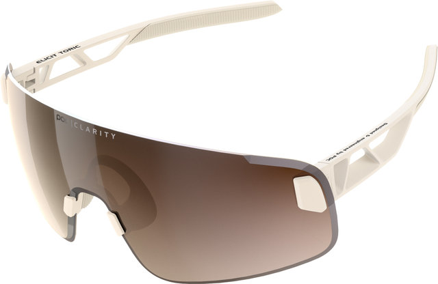 POC Lunettes de sport Elicit Toric - okenite off white/clarity trail-partly sunny silver