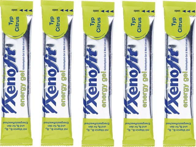 Xenofit energy Gel - 5 unidades - citrus