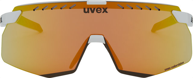 uvex lunettes de sport pace stage S CV - white matt/mirror yellow