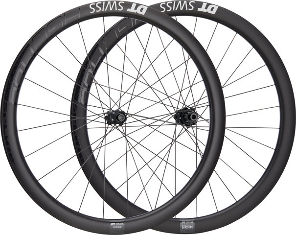 DT Swiss HGC 1400 SPLINE 42 Disc Center Lock Hybrid Carbon 28" Laufradsatz - UD Carbon/28" Satz (VR 12x100 + HR 12x142) Campagnolo N3W