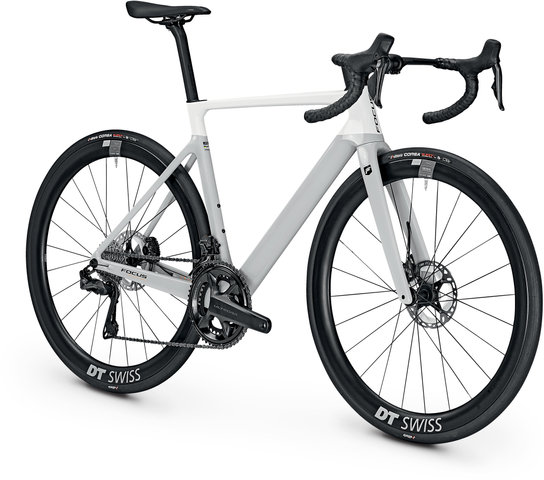 FOCUS Bici de ruta Izalco Max 9.8 28" - white glossy-light grey glossy/M