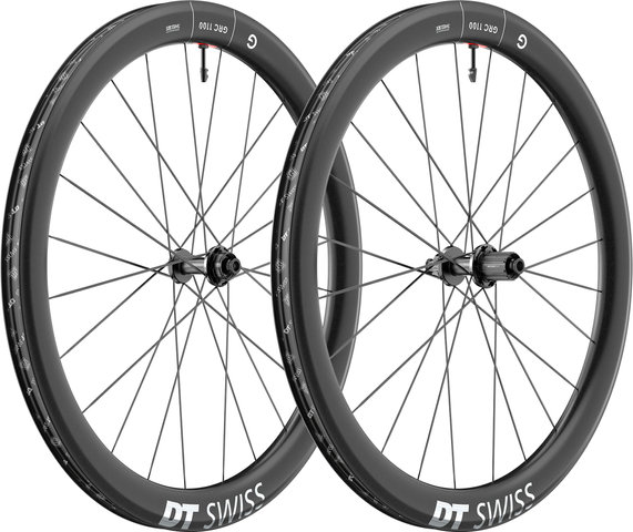 DT Swiss Set de Roues GRC 1100 DICUT 50 Disc Center Lock 28" - noir/Set de 28" (avant 12x100 + arrière 12x142) Shimano