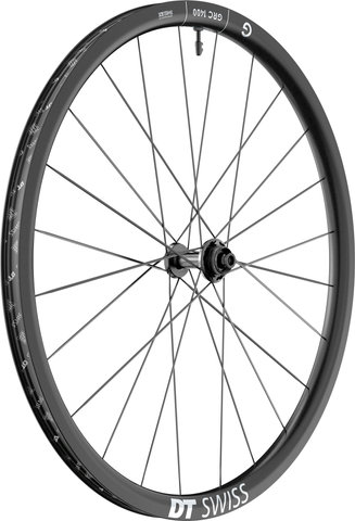 DT Swiss GRC 1400 DICUT 30 Disc Center Lock 28" Laufradsatz - schwarz/28" Satz (VR 12x100 + HR 12x142) Shimano