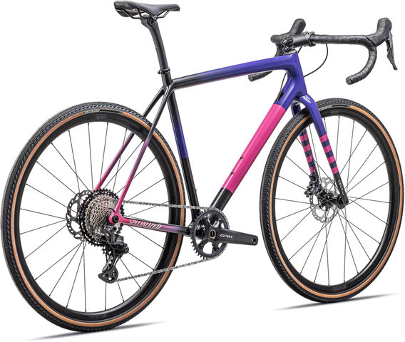 Specialized Crux Comp 28" Gravelbike - gloss carbon-purple haze-rebel pink-birch/54 cm