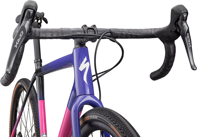 Specialized Crux Comp 28" Gravelbike - gloss carbon-purple haze-rebel pink-birch/54 cm