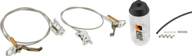 Trickstuff Maxima Front+Rear Disc Brake Set with Steelflex Hose model 2024 - silver-orange/set (front+rear)