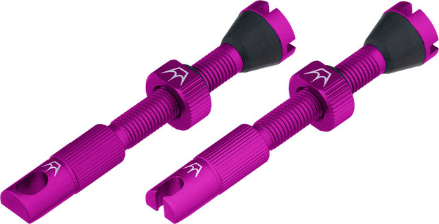 Peatys Chris King Edition MK2 Tubeless Valve 2-Pack Set - punch/Presta 42 mm