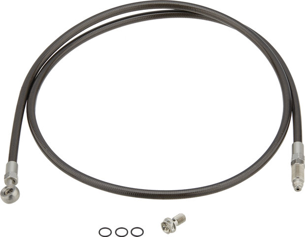 Trickstuff Goodridge Brake Line Kit Banjo/Straight for Maxima/Direttissima - carbon-silver/900 mm