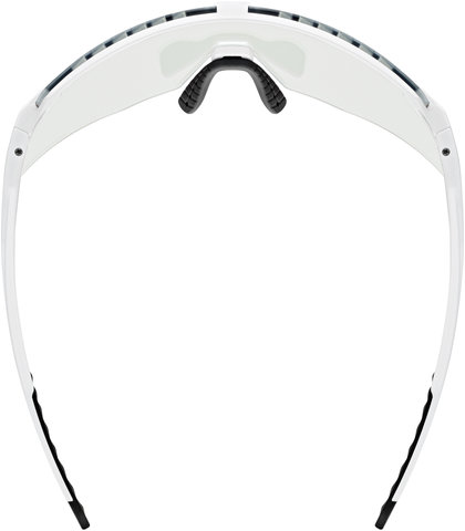 uvex pace stage V sports glasses - white matte/mirror blue