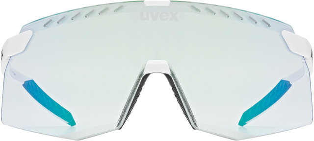 uvex gafas de deporte pace stage V - white matt/mirror green