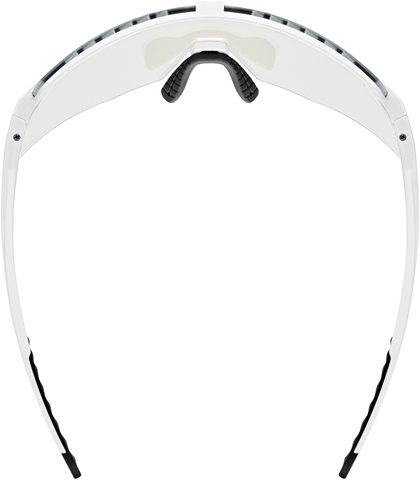 uvex pace stage V sports glasses - white matte/mirror green