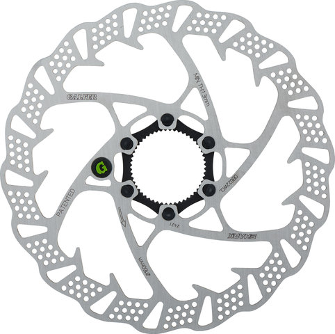 GALFER Fixed Disc Shark 1.8 mm MTB Center Lock Brake Rotor - silver/160 mm