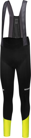 GORE Wear Spinshift Thermo Bib Tights+ Culotte con tirantes - black-neon yellow/M