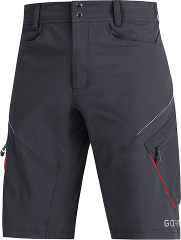 GORE Wear C3 Trail Shorts - black-red/M