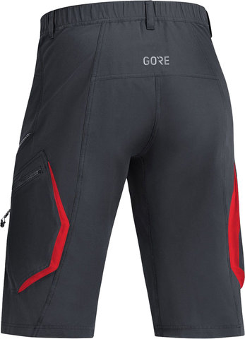 GORE Wear C3 Trail Shorts - black-red/M