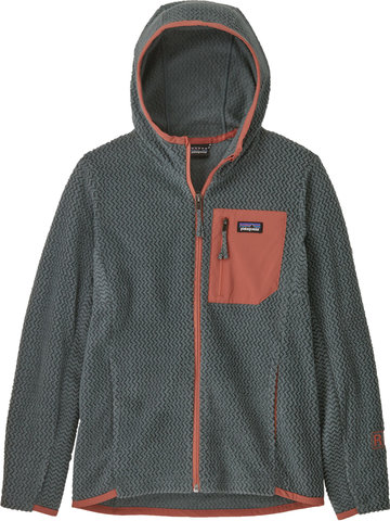 Patagonia Pull à capuche zippé intégral R1 Air pour enfants - nouveau green/146